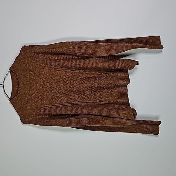 PINK Rose medium brown sweater - Picture 1 of 7